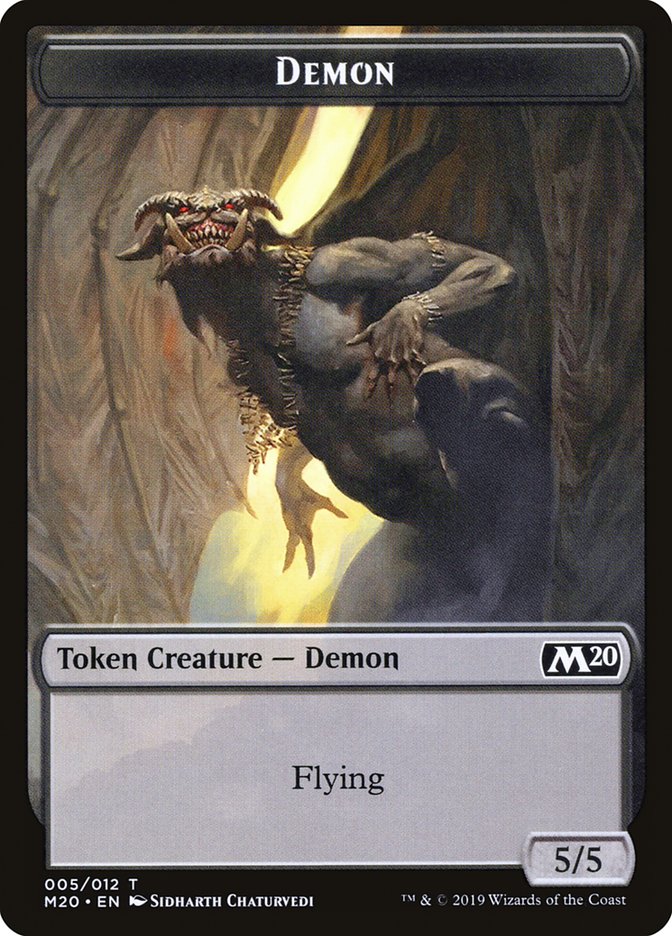 Demon Token [Core Set 2020 Tokens] | Deep Dive Games St. Marys