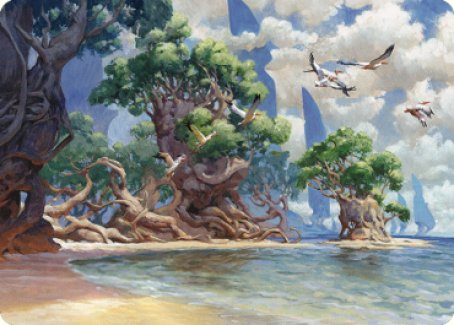 Yavimaya Coast Art Card [Dominaria United Art Series] | Deep Dive Games St. Marys