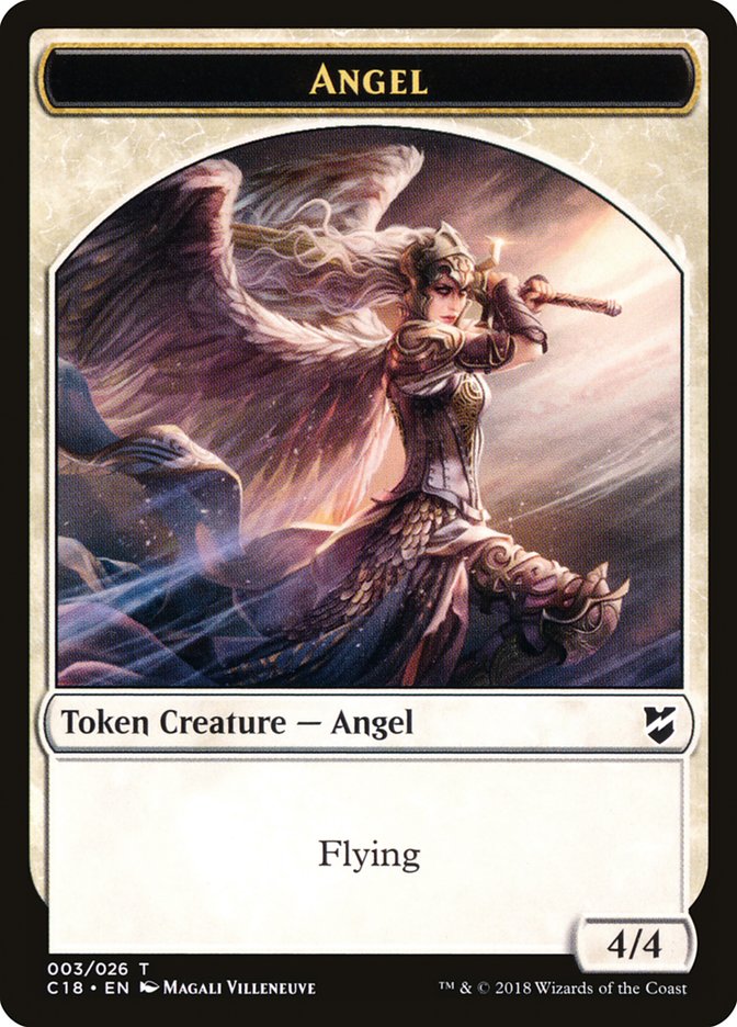 Zombie // Angel Double-Sided Token [Commander 2018 Tokens] | Deep Dive Games St. Marys