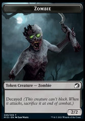 Zombie (005) // Zombie Army Double-Sided Token [Innistrad: Midnight Hunt Commander Tokens] | Deep Dive Games St. Marys