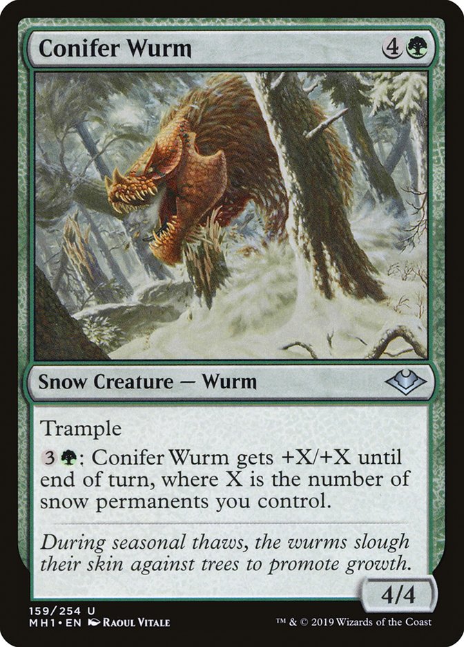 Conifer Wurm [Modern Horizons] | Deep Dive Games St. Marys