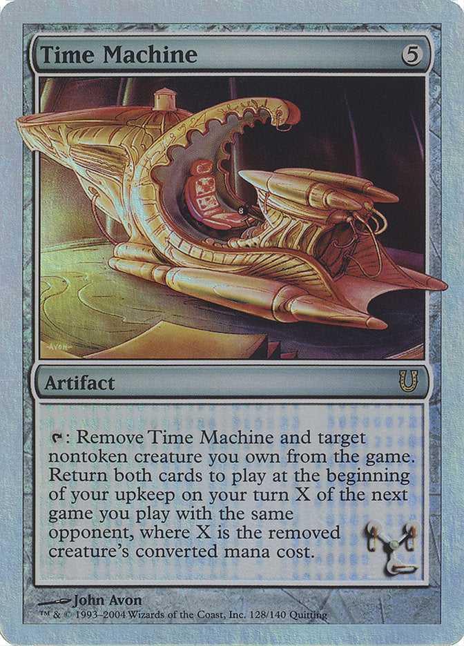 Time Machine (Alternate Foil) [Unhinged] | Deep Dive Games St. Marys