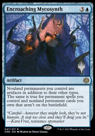 Encroaching Mycosynth (Promo Pack) [Phyrexia: All Will Be One Promos] | Deep Dive Games St. Marys