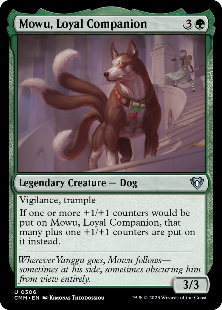 Mowu, Loyal Companion [Commander Masters] | Deep Dive Games St. Marys