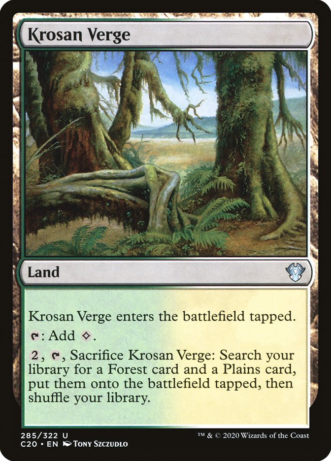 Krosan Verge [Commander 2020] | Deep Dive Games St. Marys