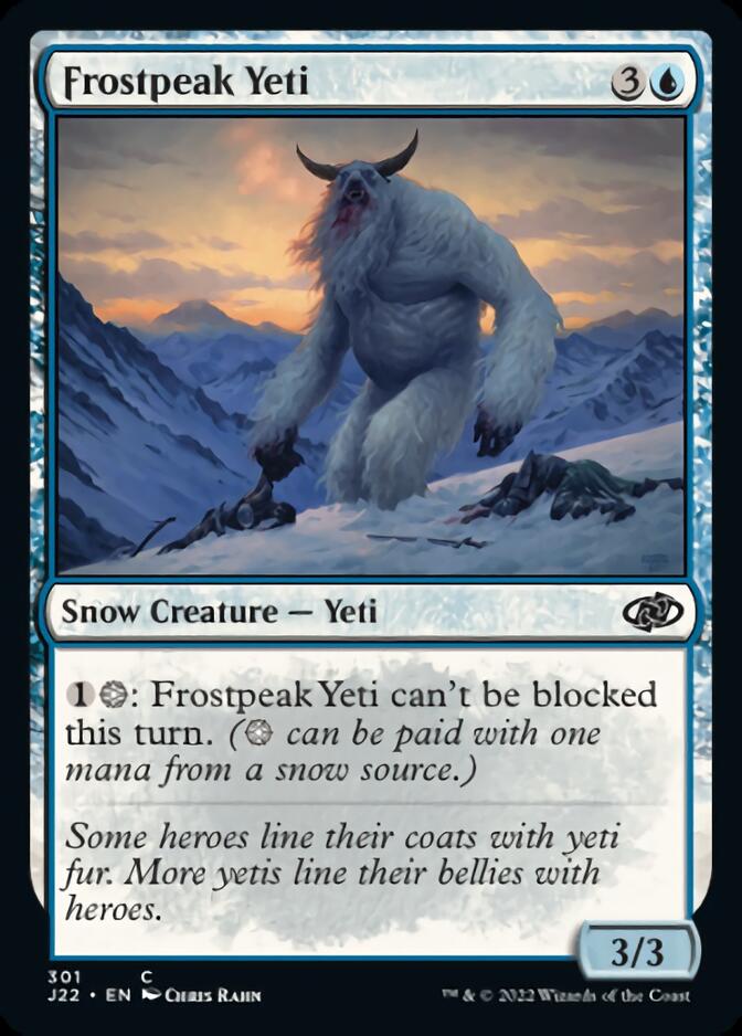 Frostpeak Yeti [Jumpstart 2022] | Deep Dive Games St. Marys