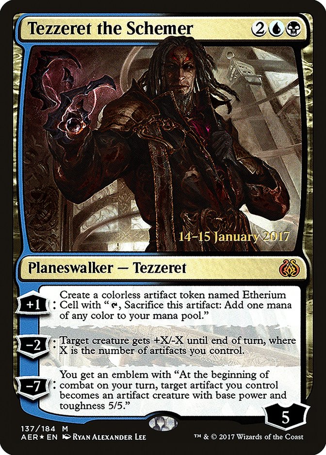 Tezzeret the Schemer [Aether Revolt Prerelease Promos] | Deep Dive Games St. Marys