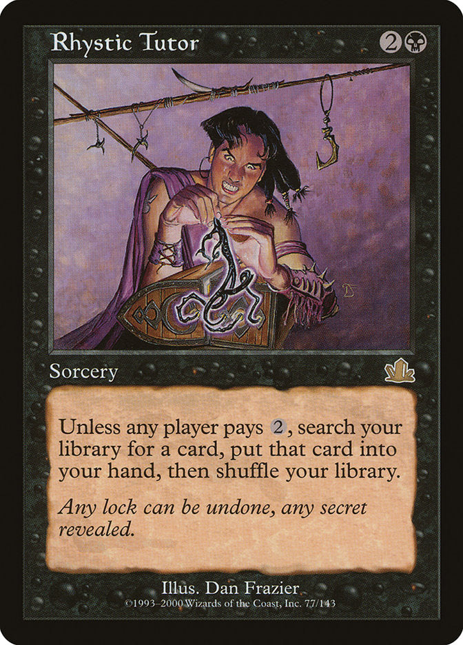 Rhystic Tutor [Prophecy] | Deep Dive Games St. Marys