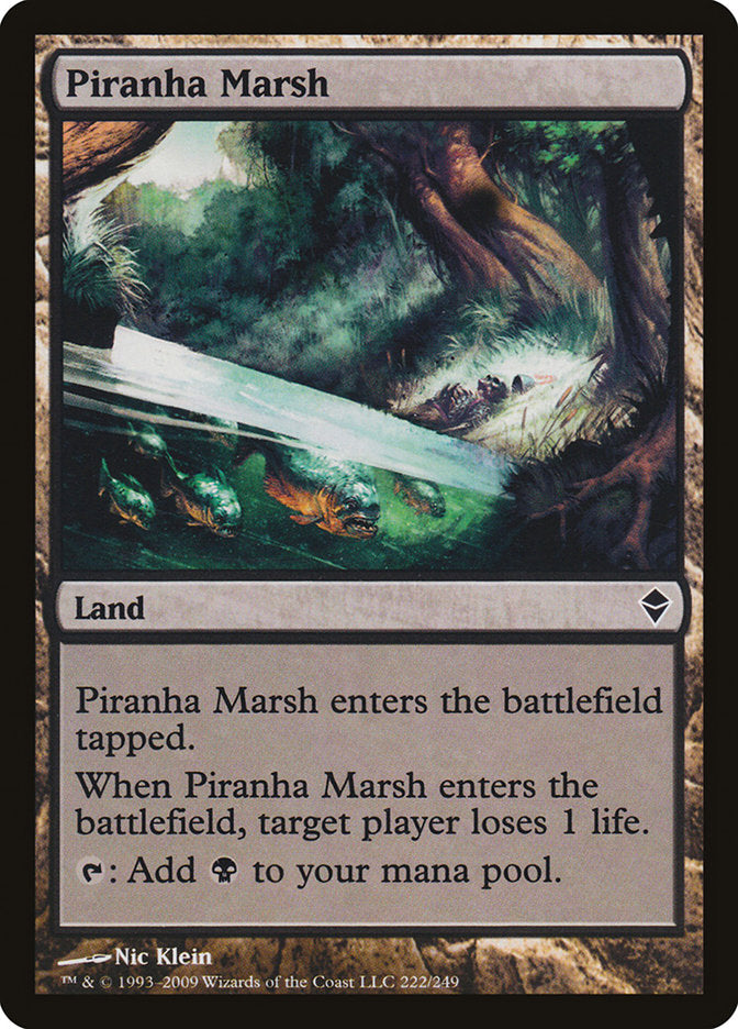 Piranha Marsh [Zendikar] | Deep Dive Games St. Marys