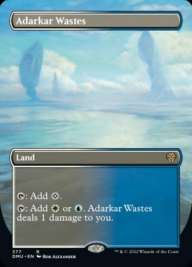 Adarkar Wastes (Borderless Alternate Art) [Dominaria United] | Deep Dive Games St. Marys