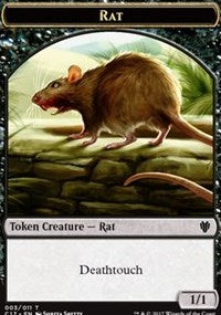 Rat // Cat Double-Sided Token [Commander 2017 Tokens] | Deep Dive Games St. Marys