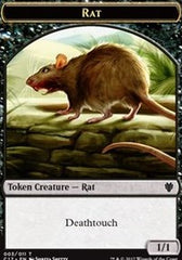 Rat // Cat Double-Sided Token [Commander 2017 Tokens] | Deep Dive Games St. Marys