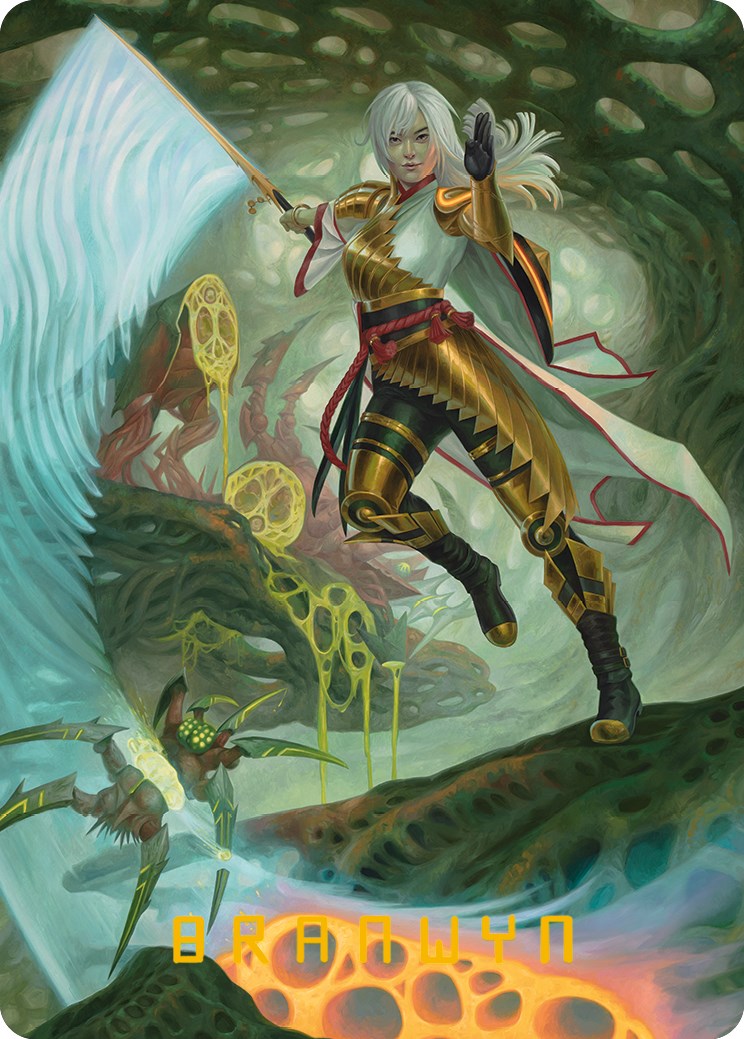 The Eternal Wanderer Art Card (Gold-Stamped Signature) [Phyrexia: All Will Be One Art Series] | Deep Dive Games St. Marys