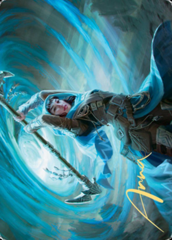Sea Gate Stormcaller Art Card (Gold-Stamped Signature) [Zendikar Rising Art Series] | Deep Dive Games St. Marys