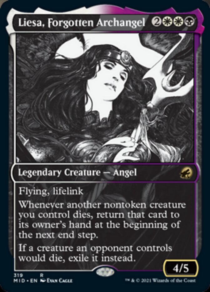 Liesa, Forgotten Archangel (Showcase Eternal Night) [Innistrad: Midnight Hunt] | Deep Dive Games St. Marys