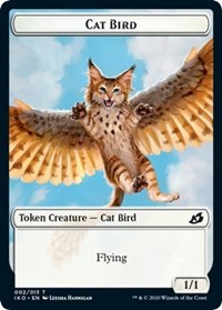 Cat Bird // Human Soldier (004) Double-Sided Token [Ikoria: Lair of Behemoths Tokens] | Deep Dive Games St. Marys