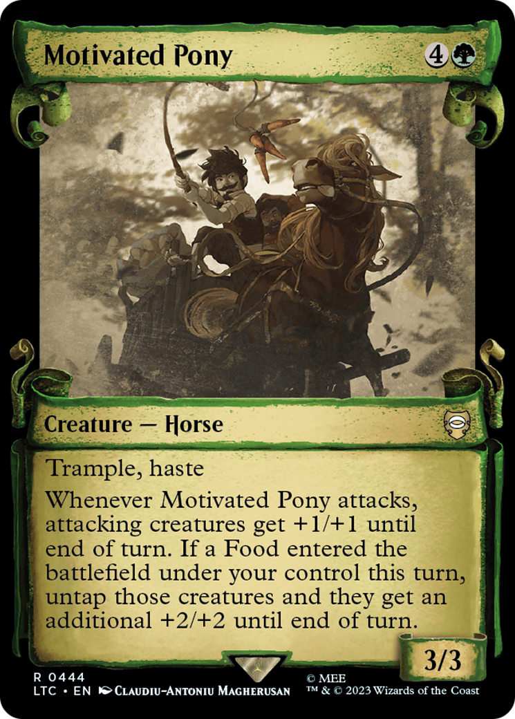 Motivated Pony [The Lord of the Rings: Tales of Middle-Earth Commander Showcase Scrolls] | Deep Dive Games St. Marys