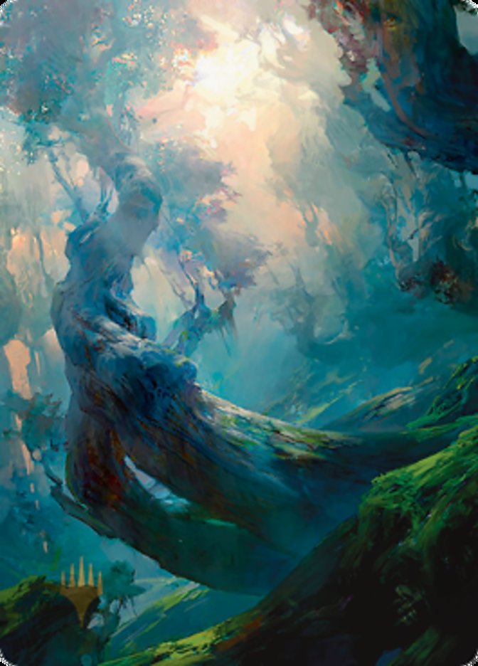Forest 3 Art Card (Gold-Stamped Signature) [Zendikar Rising Art Series] | Deep Dive Games St. Marys