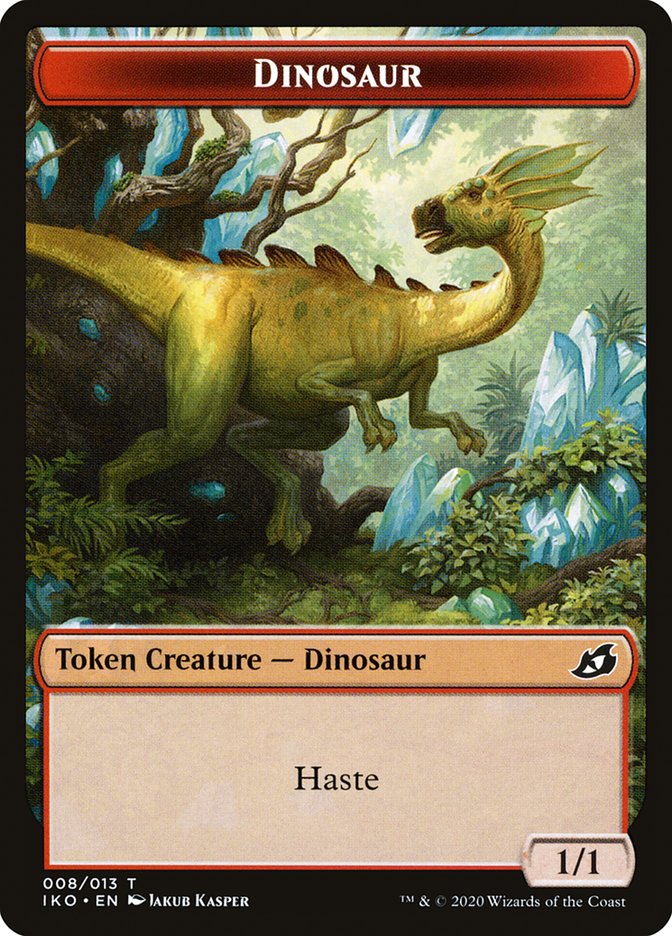 Dinosaur Token [Ikoria: Lair of Behemoths Tokens] | Deep Dive Games St. Marys