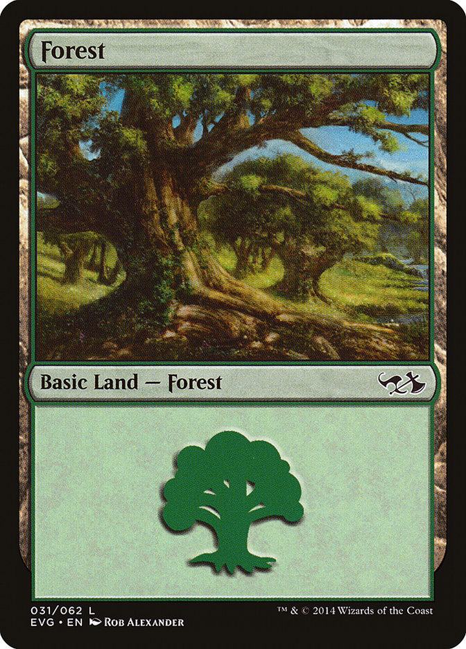 Forest (31) (Elves vs. Goblins) [Duel Decks Anthology] | Deep Dive Games St. Marys