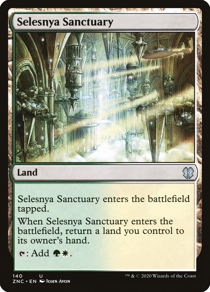 Selesnya Sanctuary [Zendikar Rising Commander] | Deep Dive Games St. Marys