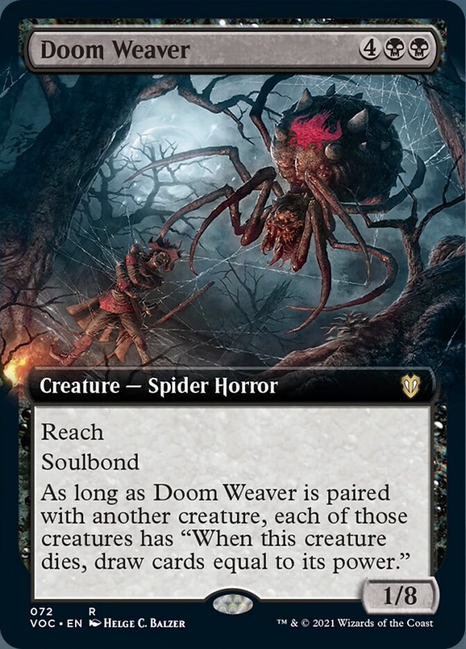 Doom Weaver (Extended Art) [Innistrad: Crimson Vow Commander] | Deep Dive Games St. Marys