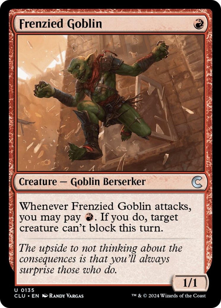 Frenzied Goblin [Ravnica: Clue Edition] | Deep Dive Games St. Marys