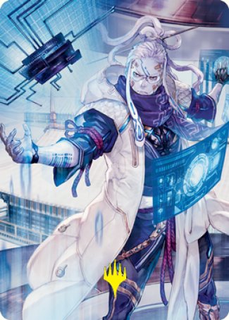 Tameshi, Reality Architect 2 Art Card (Gold-Stamped Signature) [Kamigawa: Neon Dynasty Art Series] | Deep Dive Games St. Marys