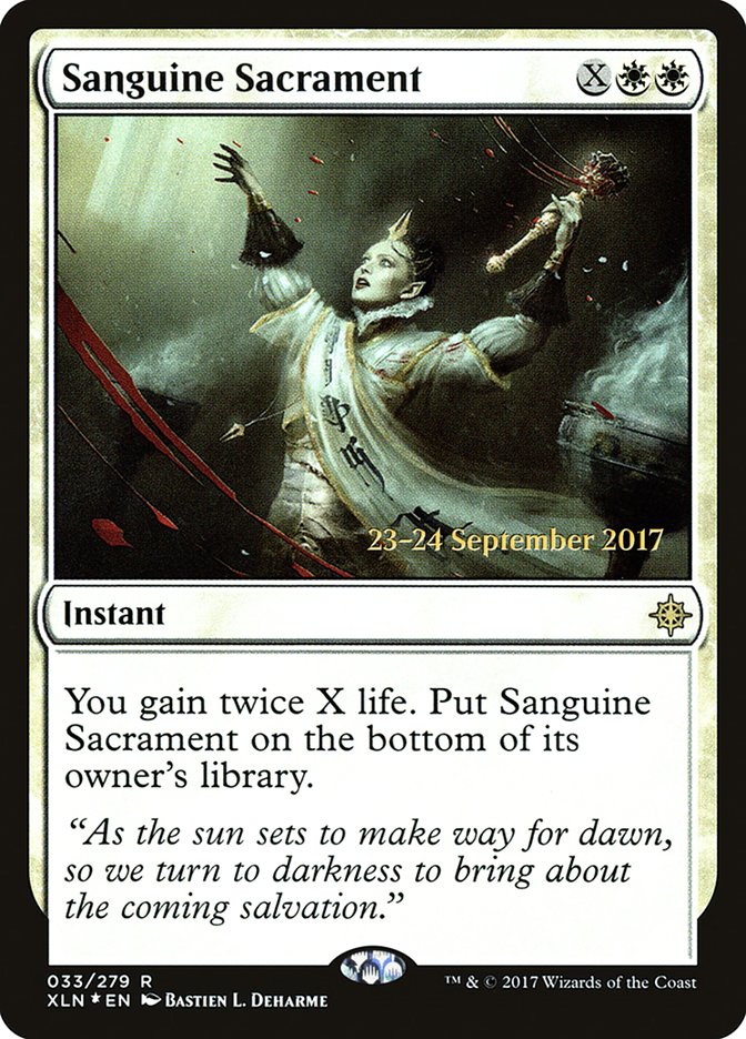 Sanguine Sacrament [Ixalan Prerelease Promos] | Deep Dive Games St. Marys