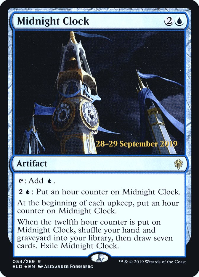 Midnight Clock [Throne of Eldraine Prerelease Promos] | Deep Dive Games St. Marys