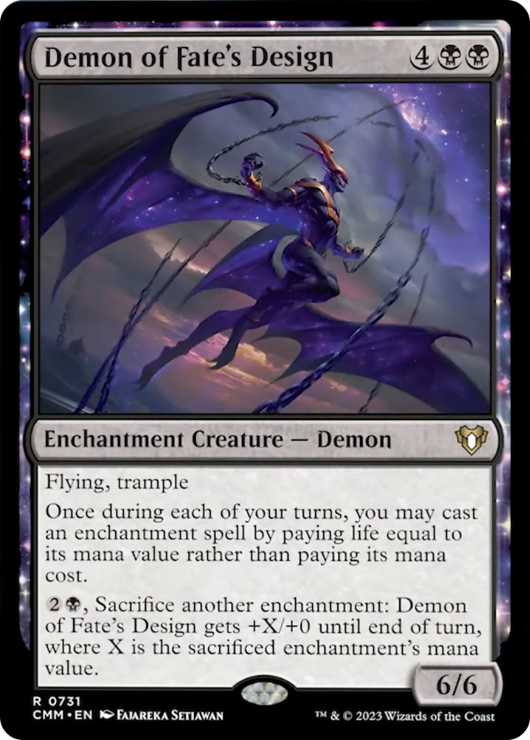 Demon of Fate's Design [Commander Masters] | Deep Dive Games St. Marys