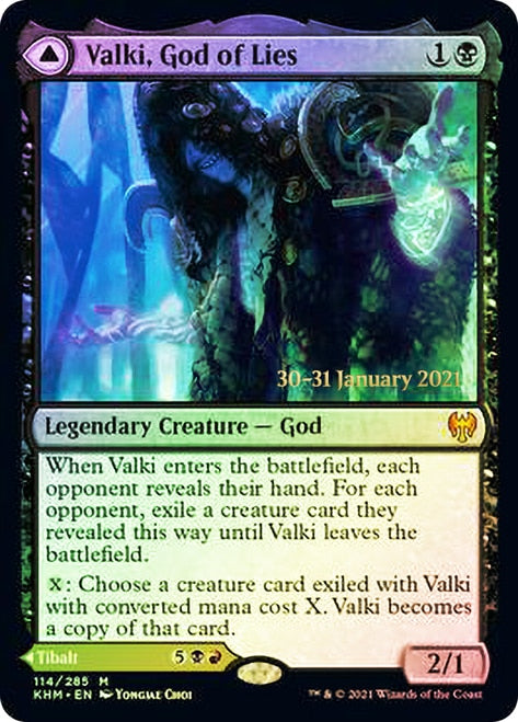 Valki, God of Lies // Tibalt, Cosmic Impostor [Kaldheim Prerelease Promos] | Deep Dive Games St. Marys