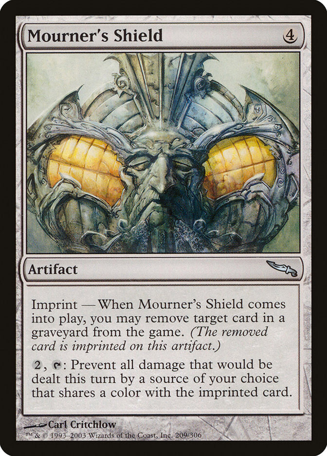 Mourner's Shield [Mirrodin] | Deep Dive Games St. Marys
