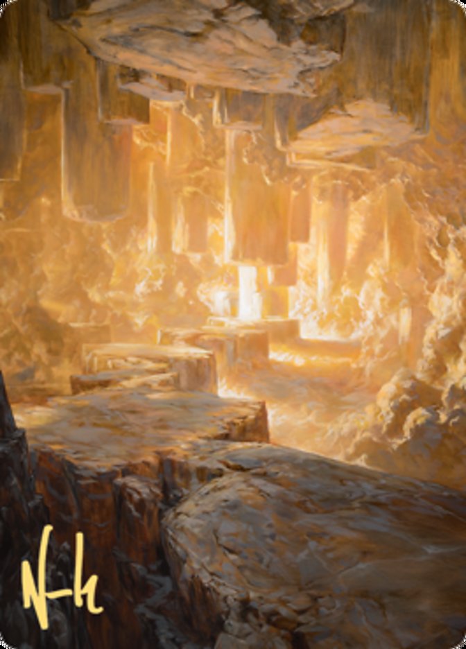 Pillarverge Pathway Art Card (Gold-Stamped Signature) [Zendikar Rising Art Series] | Deep Dive Games St. Marys