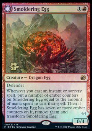 Smoldering Egg // Ashmouth Dragon [Innistrad: Midnight Hunt Prerelease Promos] | Deep Dive Games St. Marys