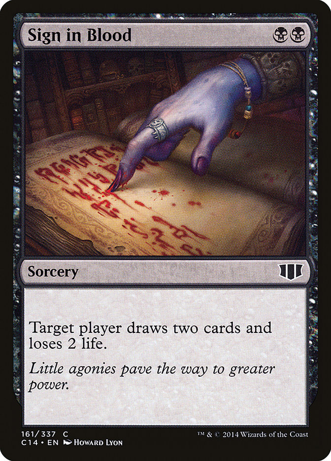 Sign in Blood [Commander 2014] | Deep Dive Games St. Marys