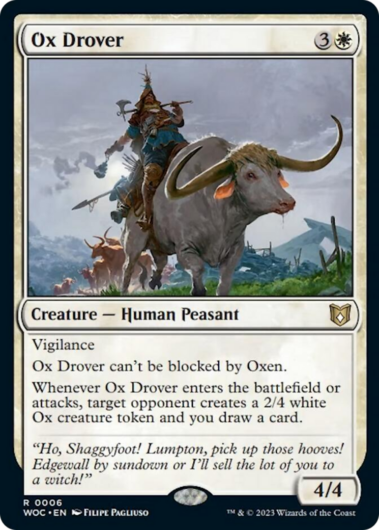 Ox Drover [Wilds of Eldraine Commander] | Deep Dive Games St. Marys