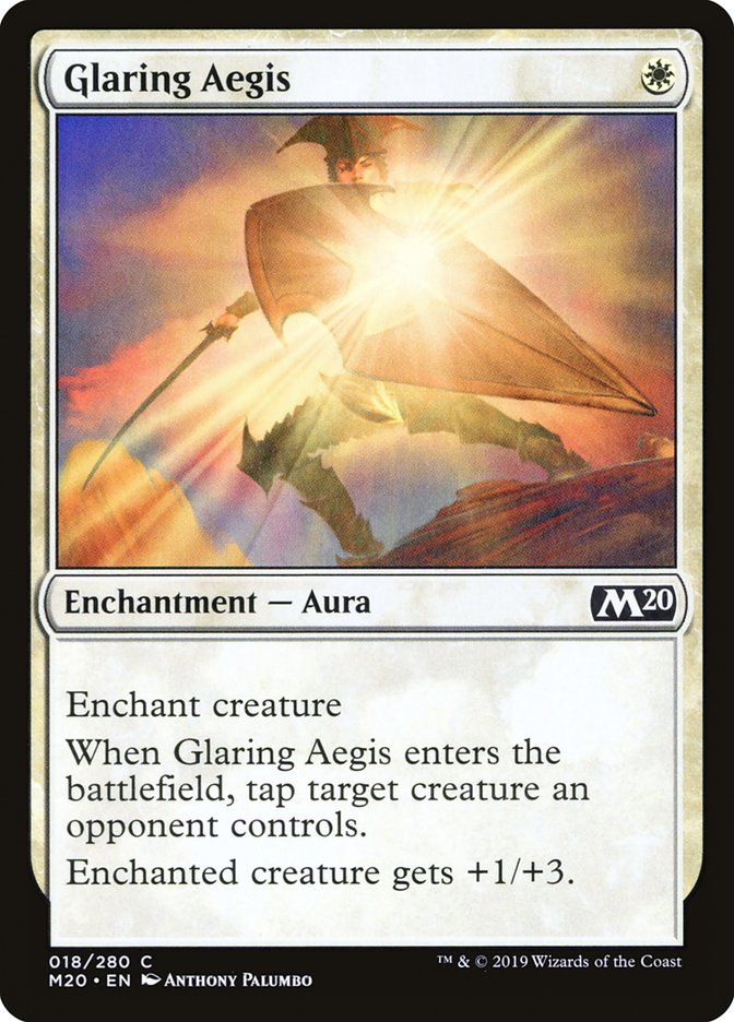 Glaring Aegis [Core Set 2020] | Deep Dive Games St. Marys