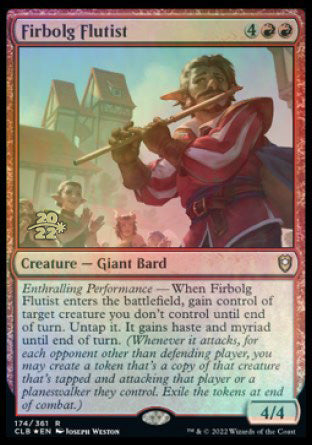 Firbolg Flutist [Commander Legends: Battle for Baldur's Gate Prerelease Promos] | Deep Dive Games St. Marys