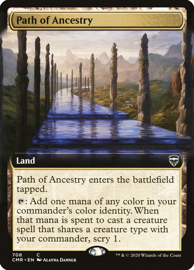 Path of Ancestry (Extended Art) [Commander Legends] | Deep Dive Games St. Marys