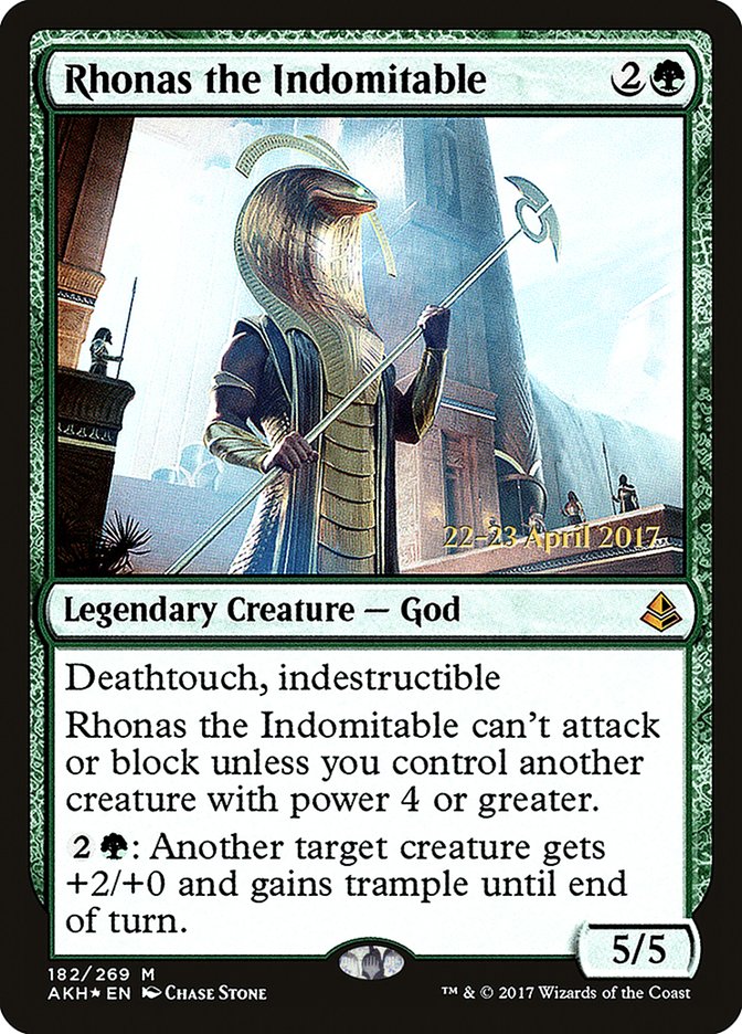 Rhonas the Indomitable [Amonkhet Prerelease Promos] | Deep Dive Games St. Marys