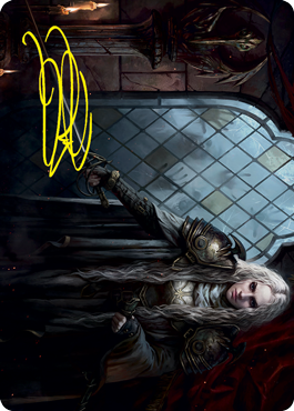 Thalia, Guardian of Thraben Art Card (Gold-Stamped Signature) [Innistrad: Crimson Vow Art Series] | Deep Dive Games St. Marys