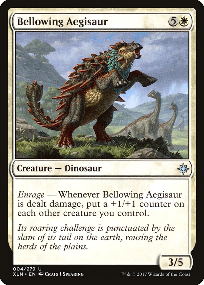 Bellowing Aegisaur [Ixalan] | Deep Dive Games St. Marys