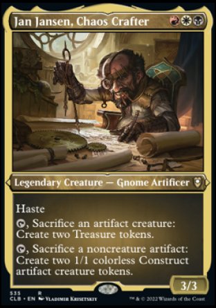 Jan Jansen, Chaos Crafter (Foil Etched) [Commander Legends: Battle for Baldur's Gate] | Deep Dive Games St. Marys