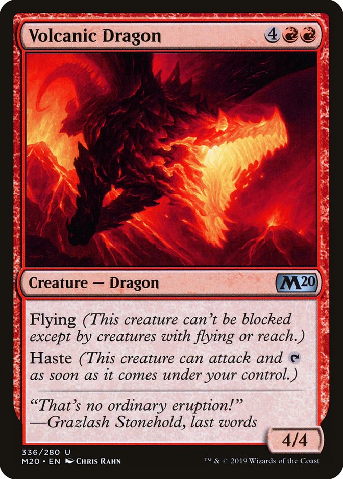 Volcanic Dragon [Core Set 2020] | Deep Dive Games St. Marys