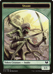 Beast // Snake (017) Double-Sided Token [Commander 2015 Tokens] | Deep Dive Games St. Marys