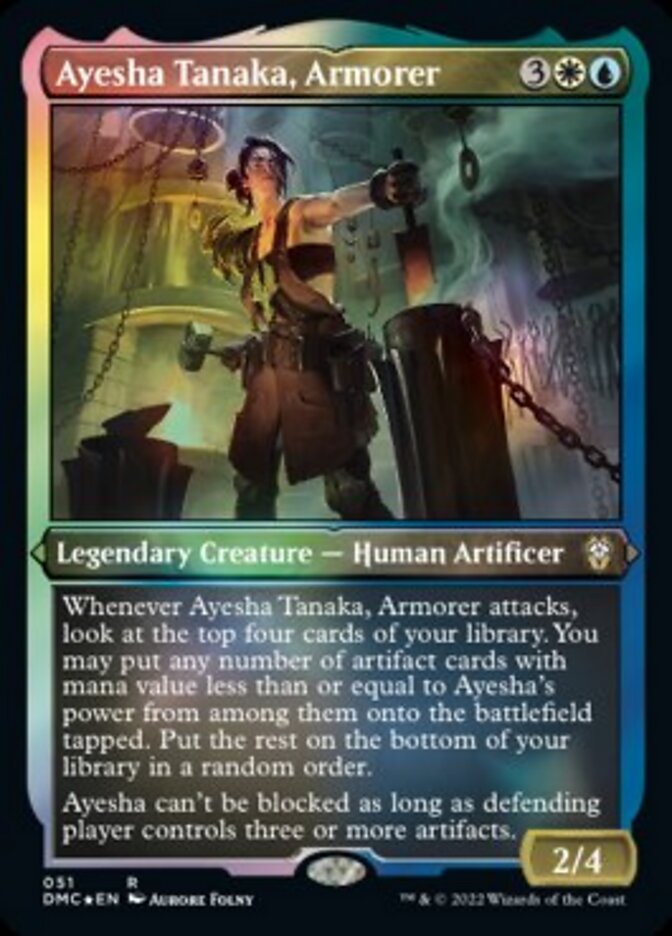 Ayesha Tanaka, Armorer (Foil Etched) [Dominaria United Commander] | Deep Dive Games St. Marys