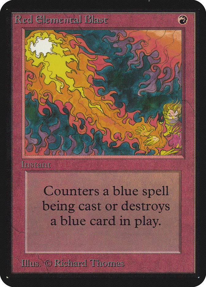 Red Elemental Blast [Alpha Edition] | Deep Dive Games St. Marys