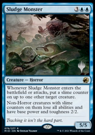 Sludge Monster (Promo Pack) [Innistrad: Midnight Hunt Promos] | Deep Dive Games St. Marys