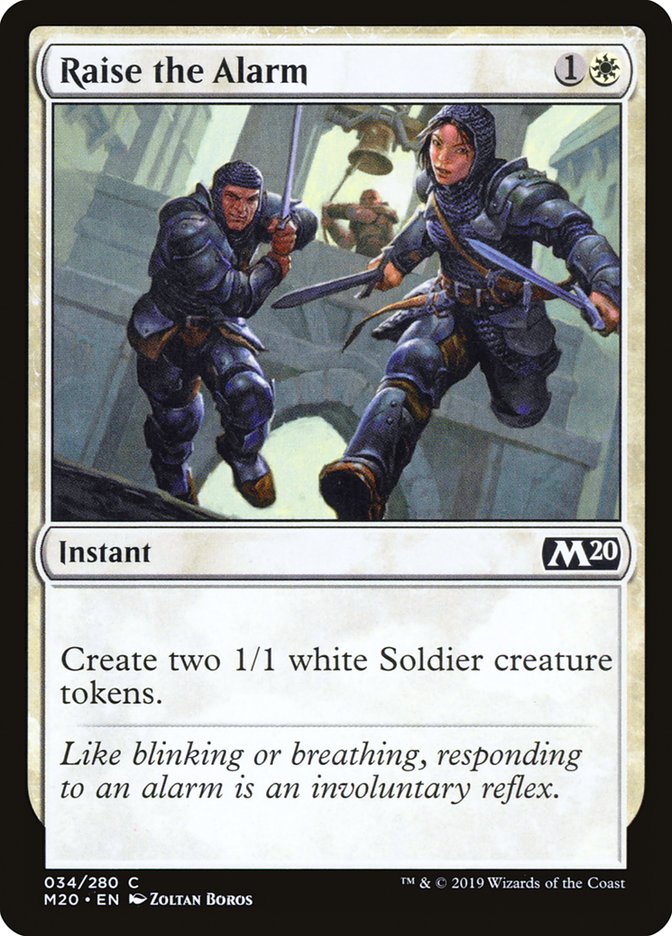 Raise the Alarm [Core Set 2020] | Deep Dive Games St. Marys
